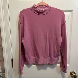 Lush Purple Mock Neck Sweater/Sweatshirt size M